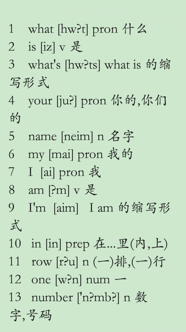 重点单词合集