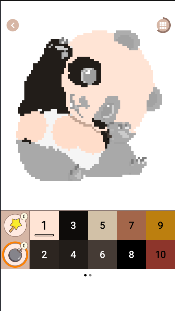 十字绣涂色游戏