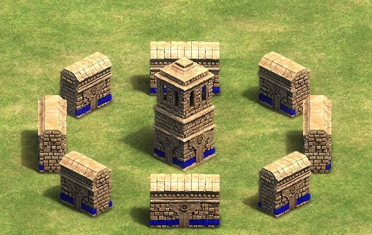 帝国时代2石墙怎么建