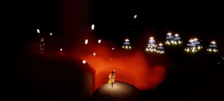 光遇圣岛水帘怎么上去