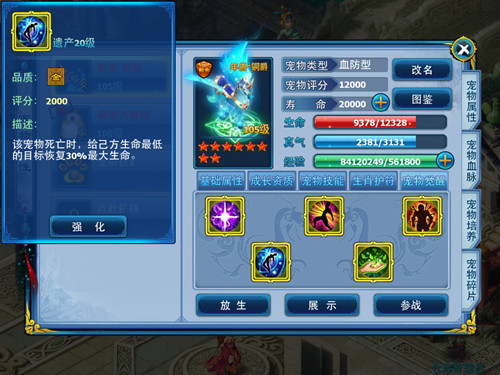 神雕侠侣ol宠物怎么加点