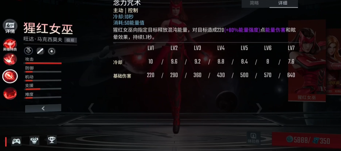 漫威超级战争猩红女巫厉害吗