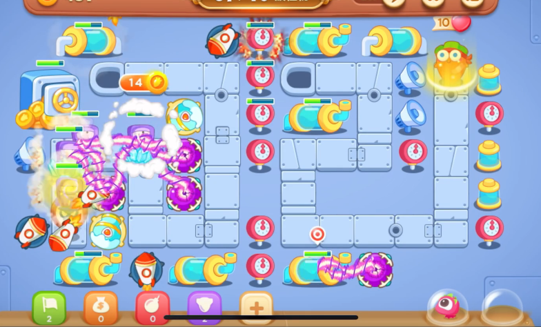 保卫萝卜3第21层怎么过