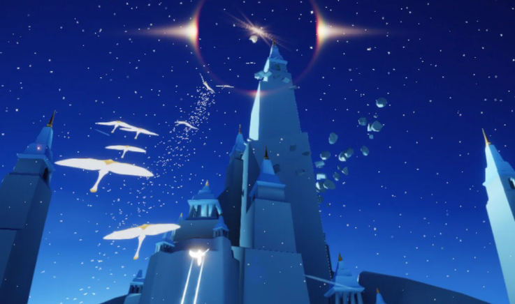 光遇如何快速飞越星空