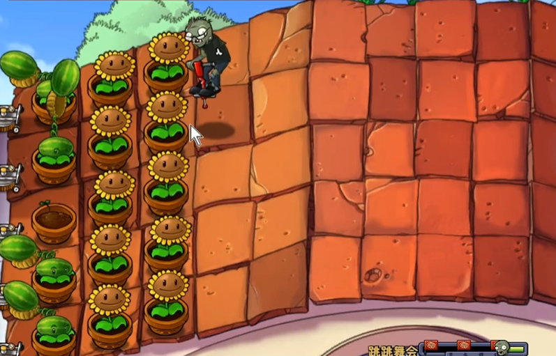 植物大战僵尸中跳跳舞会怎么打