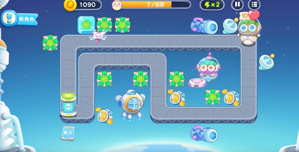 保卫萝卜4太空穿越5怎么过