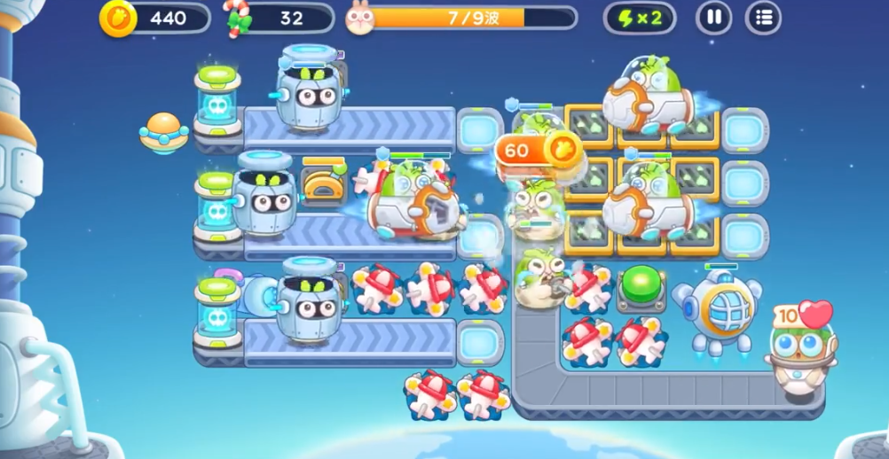 保卫萝卜4太空穿越58怎么过