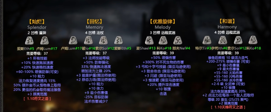 暗黑破坏神2重置版符文之语有什么用