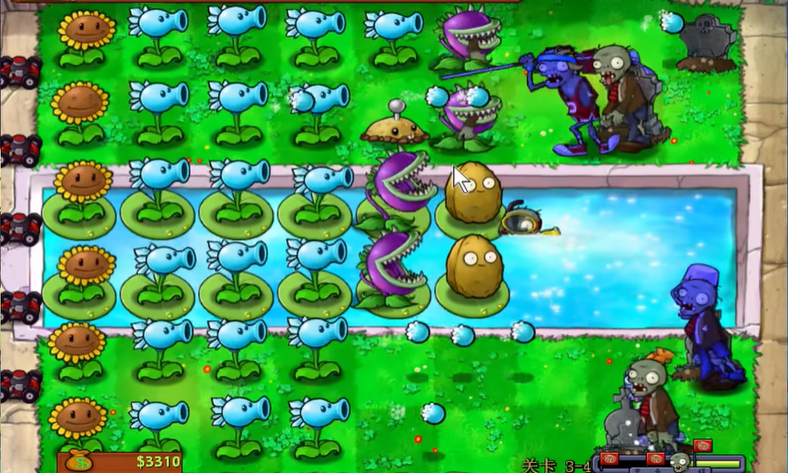 植物大战僵尸3-4关怎么过