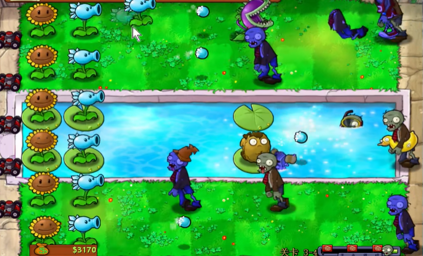 植物大战僵尸3-4关怎么过