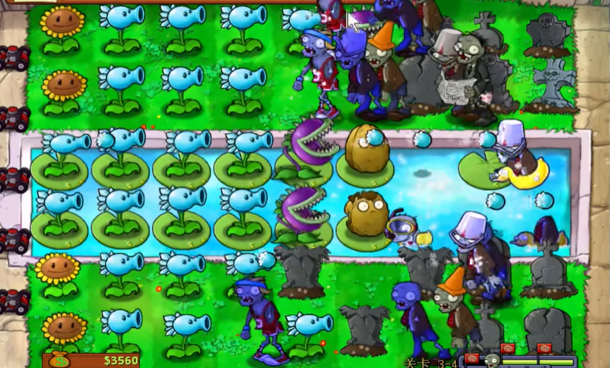 植物大战僵尸3-4关怎么过
