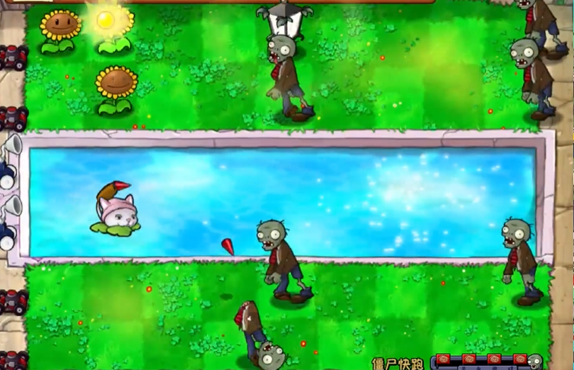 植物大战僵尸里的僵尸快跑怎么过