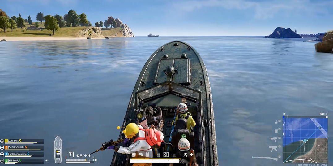 绝地求生如何开快艇