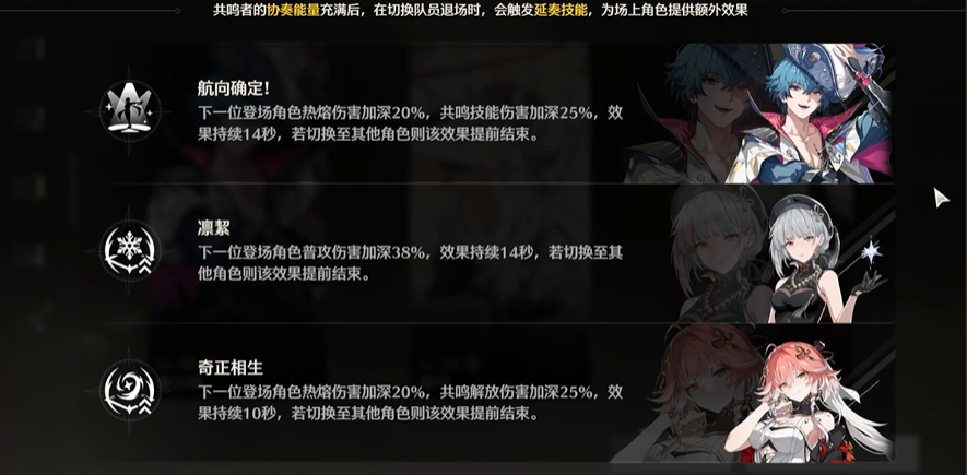 鸣潮船长能给谁用