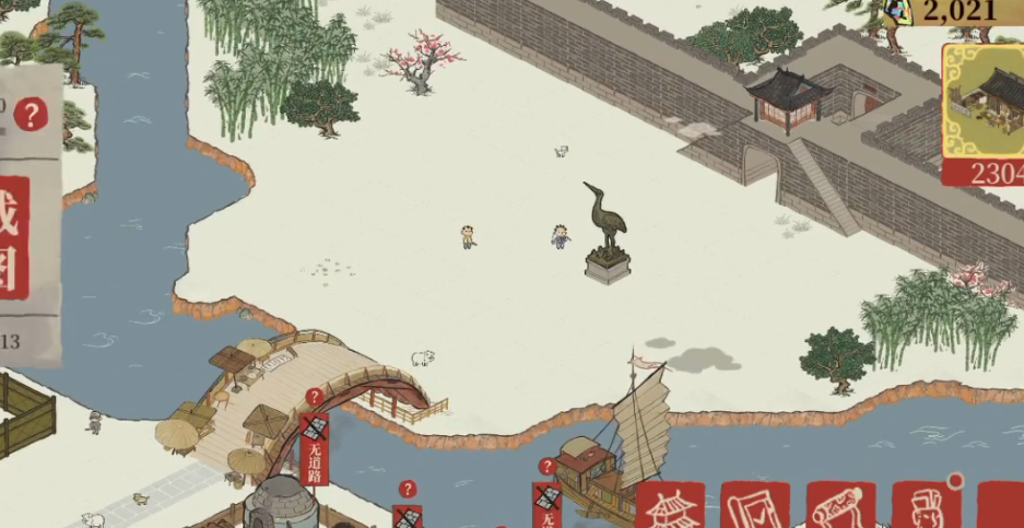 江南百景图仙鹤放哪城