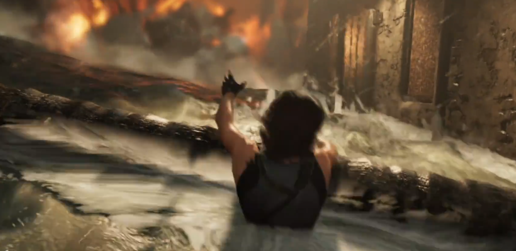 古墓丽影洪水爬墙那里怎么过