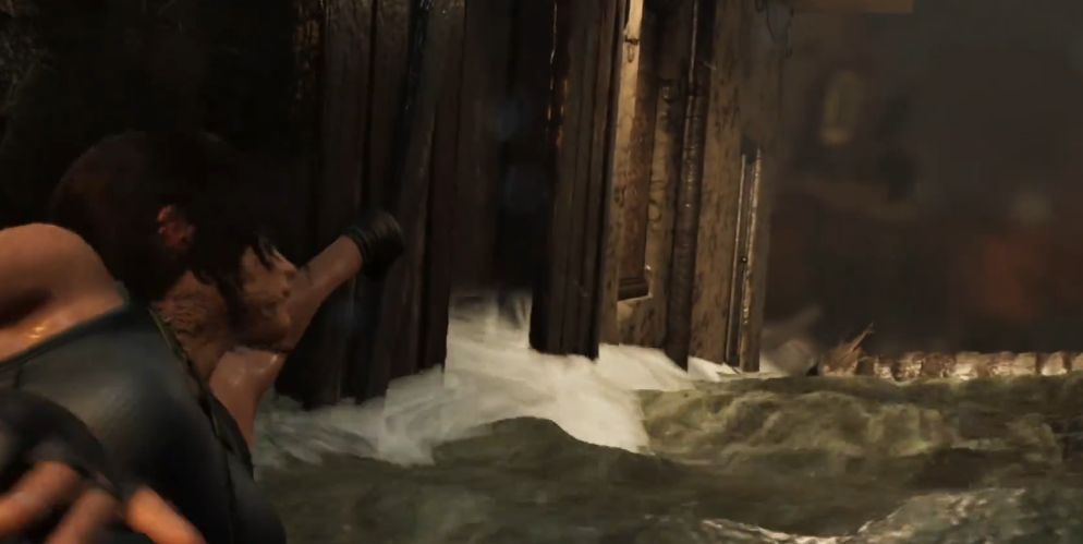 古墓丽影洪水爬墙那里怎么过